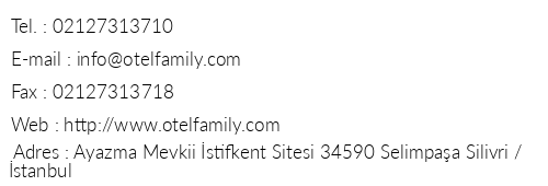 Family Resort Hotel telefon numaralar, faks, e-mail, posta adresi ve iletiim bilgileri